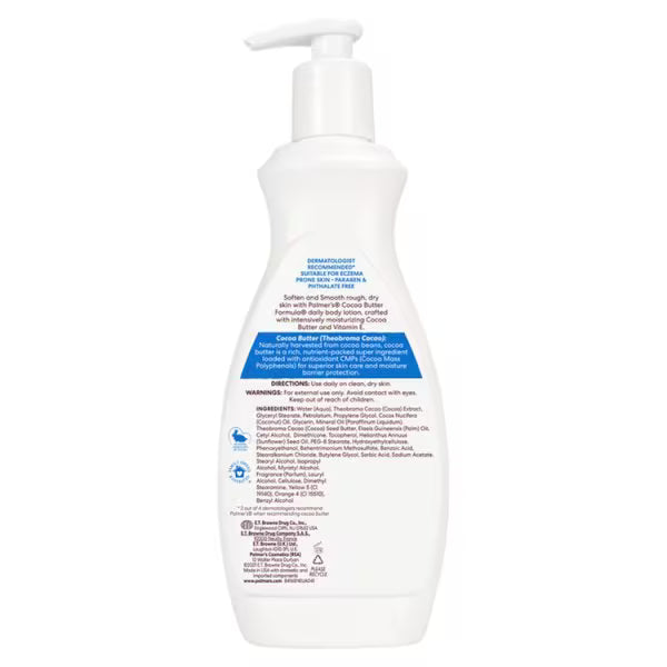 Palmer's Cocoa Butter Formula Body Lotion 400ml, imported from the UK