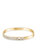 Harrods Messika Move Noa Yellow Gold and Diamond Pavé Bracelet 0.90ct- Buy online at McGrocer