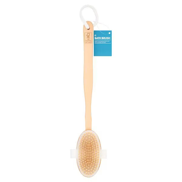 Superdrug bath brush for skin exfoliation (British brand)