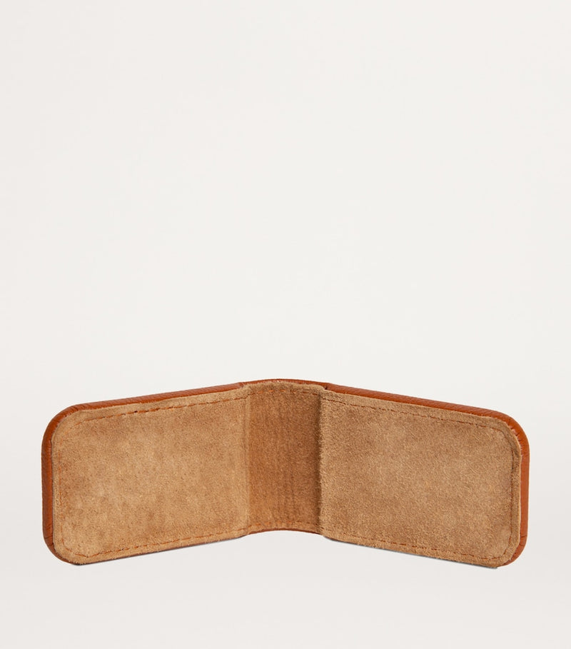 Ettinger Capra goat leather money clip, British brand