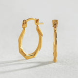 Argos Revere 9ct Gold Hexagon Creole Hoop Earrings- Buy online at McGrocer
