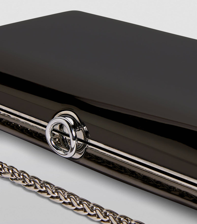 Jeffrey Levinson Finley mirrored clutch bag lambskin - British product
