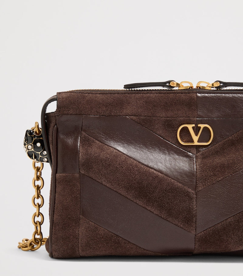 Valentino Garavani Panthea leather shoulder bag with panther heads - British product