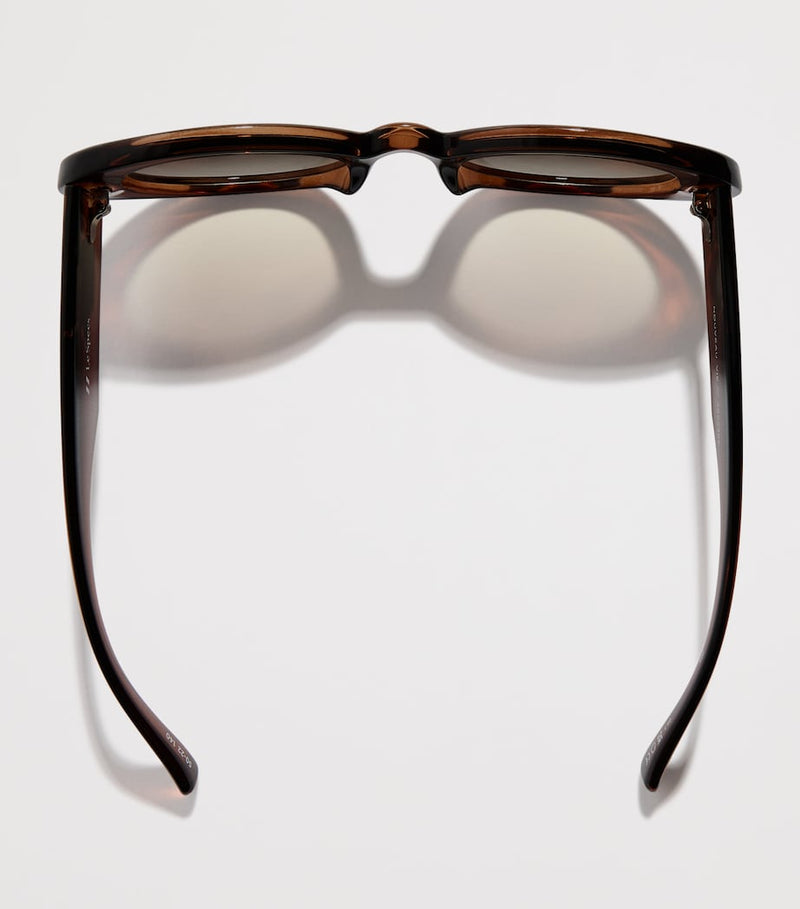 Le Specs oval sunglasses with khaki gradient lenses (British brand)