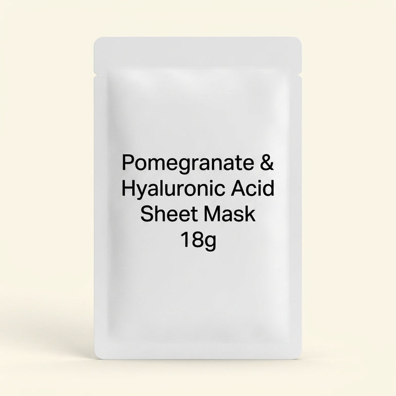 Soap & Glory pomegranate hyaluronic acid sheet mask (British brand)