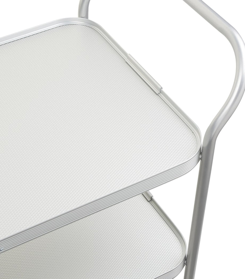 Kaymet aluminium diamond-embossed three-tiered trolley, UK version