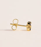 Suzanne Kalan Princess double cluster stud earrings with sapphires - British product