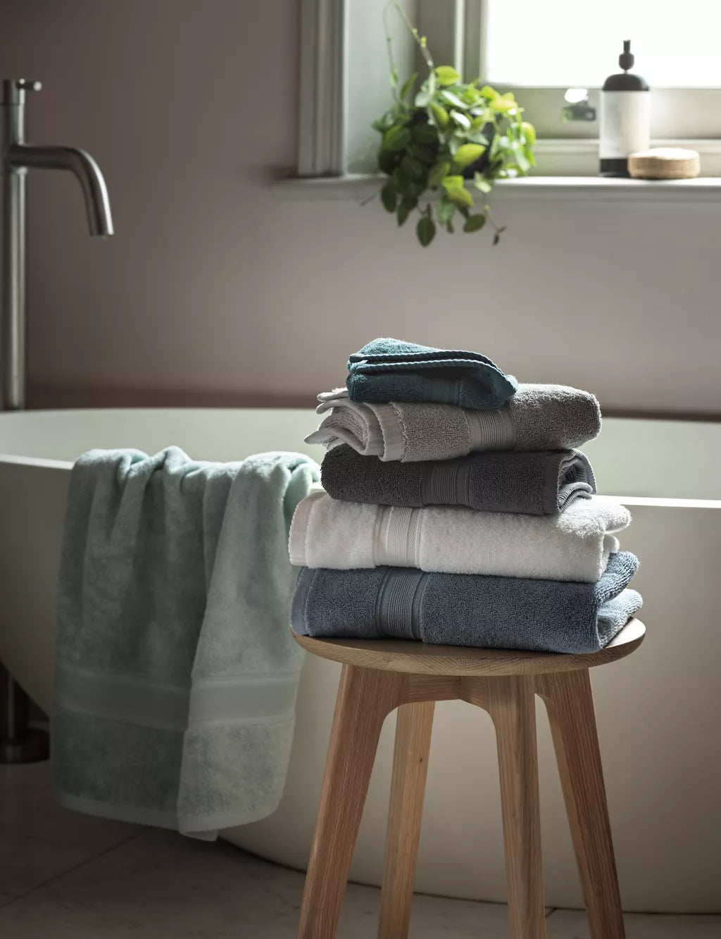 Super Soft Pure Cotton Towel Bathroom M&S