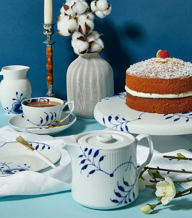 Royal Copenhagen Blue Fluted Mega Teapot (British brand)