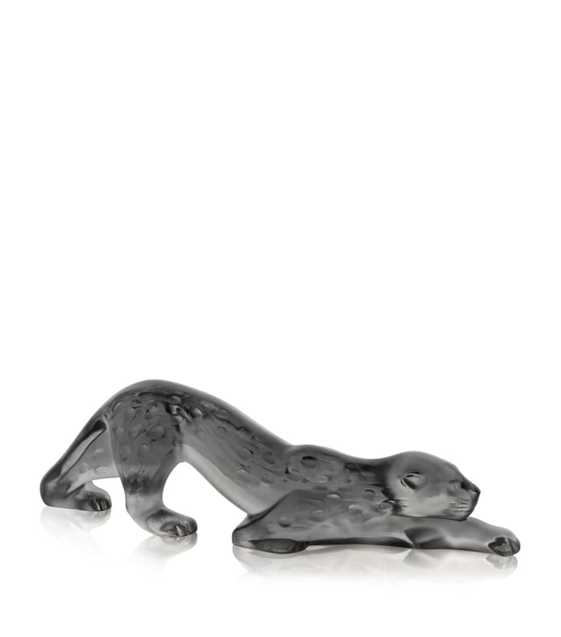 Lalique Zeila Panther crystal sculpture, UK version