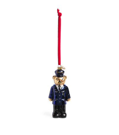 Harrods Harrods Police Bear Christmas Tree Decoration- Buy online at McGrocer