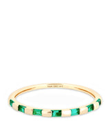 Harrods Astrid & Miyu Yellow Gold and Emerald Baguette Ring- Buy online at McGrocer