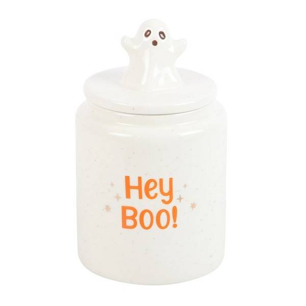 Something Different Hey Boo Ghost ceramic jar (British brand)