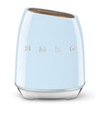 Smeg 6-piece knife block set with acacia wood and stainless steel knives (British brand)