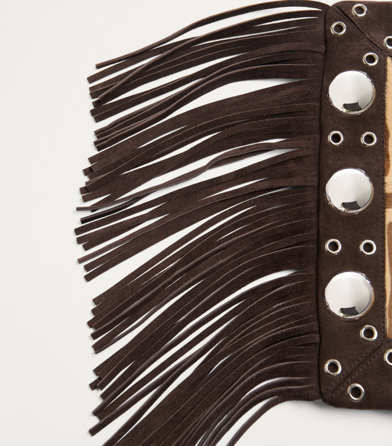Valentino Garavani Nellcôte cross-body bag zebra print leather, imported from the UK
