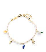 Harrods Anni Lu Gold-Plated Beaded Swimclub Bracelet- Buy online at McGrocer