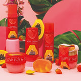 Tropical Fruits strawberry & papaya body scrub brush set 150g (British brand)