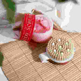 Tropical Fruits strawberry & papaya body scrub brush set 150g (British brand)
