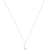 Harrods Persée White Gold and Diamond Alphabet Necklace- Buy online at McGrocer