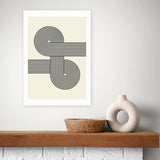 East End Prints Retro Wave Art Print A3, imported from the UK