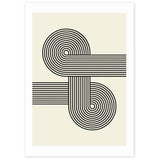 East End Prints Retro Wave Art Print A3, imported from the UK