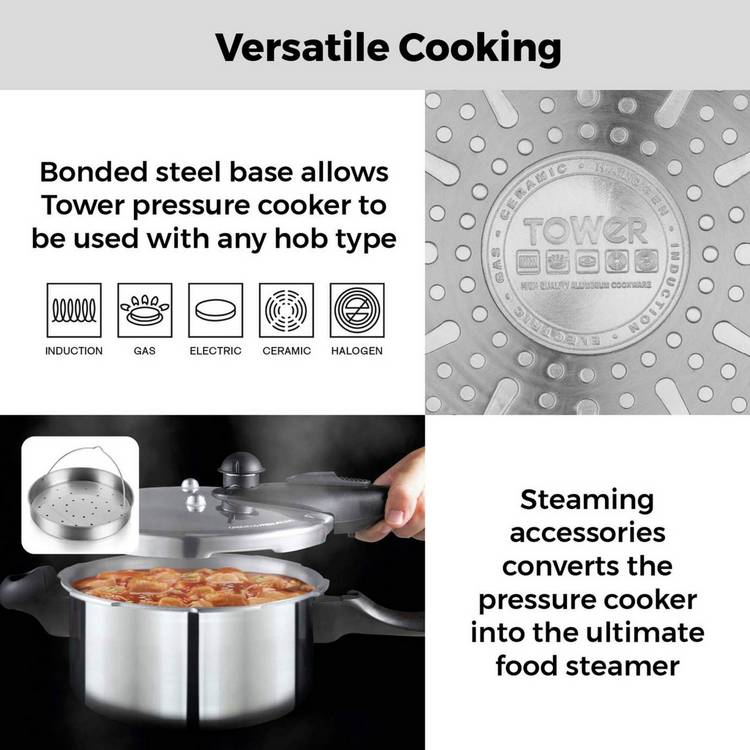 Tower Compact 4 Litre Pressure Cooker (British brand)