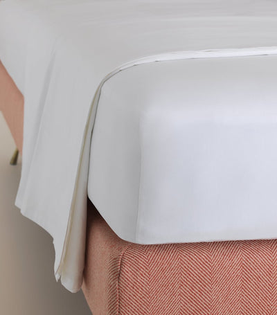 Harrods Cotton Percale Super King Fitted Sheet 180cm x 200cm- Buy online at McGrocer