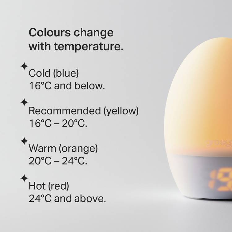Tommee Tippee Groegg digital thermometer and nightlight (British brand)