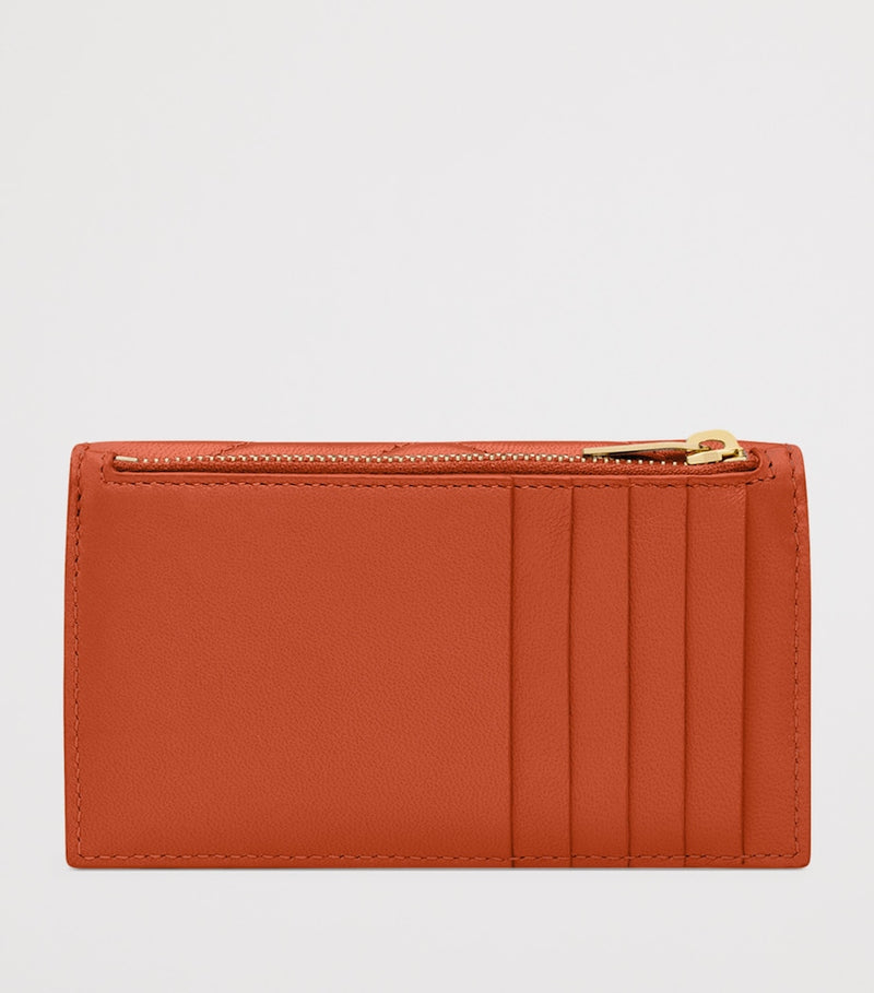 Saint Laurent Cassandre flap card holder H8cm, imported from the UK