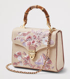 Aspinal of London Mayfair midi canvas handbag - British product