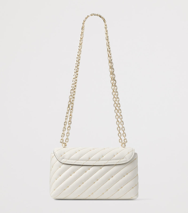 Jimmy Choo Curve small biker leather quilted bag, UK version
