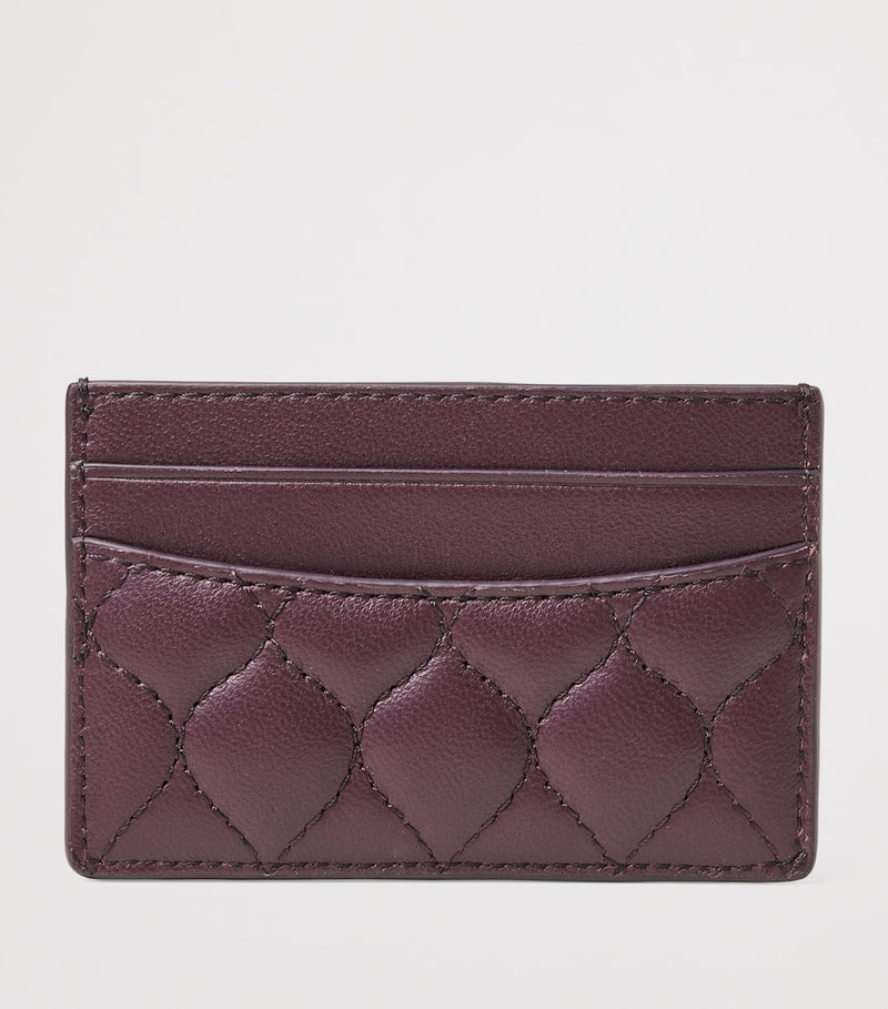 Aspinal of London leather slim card holder with shield rivet, UK version