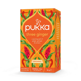 Holland & Barrett Pukka Organic Three Ginger Tea Herbal Blend 20 Tea Bags- Buy online at McGrocer