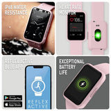 Reflex Active Corrus pink strap calling smartwatch (British brand)