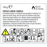 Wax Lyrical Fresh Linen candle, UK version