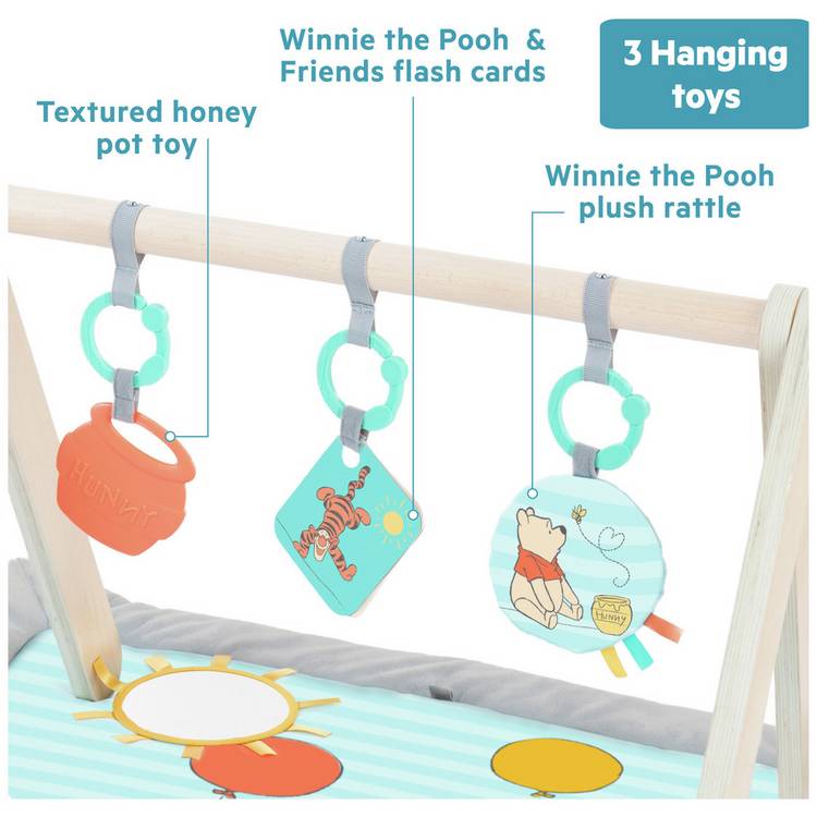 Bright Starts Winnie the Pooh activity gym with toys and mirror - British product