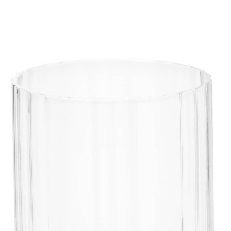 Habitat clear ribbed tumblers set of 4 250ml, imported from the UK