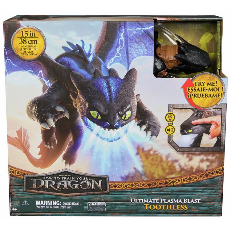How To Train Your Dragon Plasma Blast Nightfury action figure 25.4cm - British product