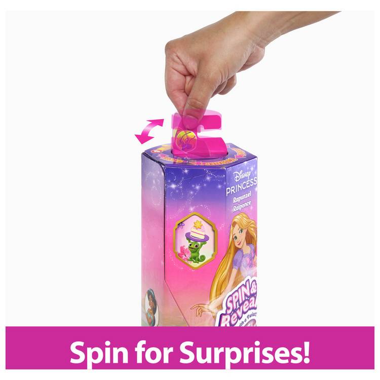 Disney Princess Spin & Reveal Rapunzel doll with accessories, imported from the UK