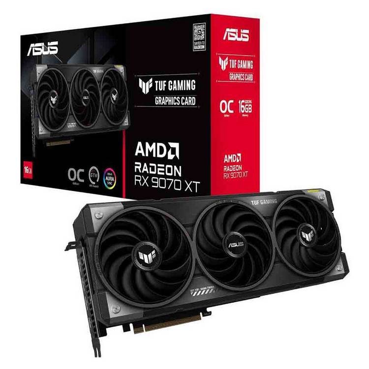 ASUS TUF RX 9070 XT OC 16GB GPU, UK version