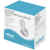 Aidapt raised toilet seat with lid 6 inches (British brand)