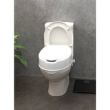 Aidapt raised toilet seat with lid 6 inches (British brand)