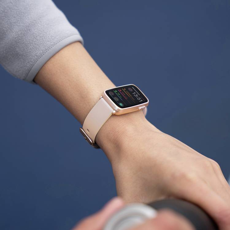 Sekonda fitness tracker smart watch with pink silicone strap (British brand)