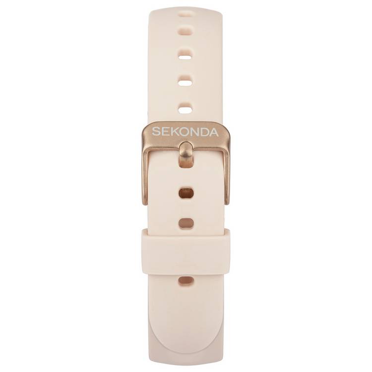 Sekonda fitness tracker smart watch with pink silicone strap (British brand)