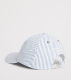 Vilebrequin seersucker stripe turtle baseball cap (British brand)