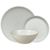 Denby Impression 12-piece stoneware dinner set in cream - British product