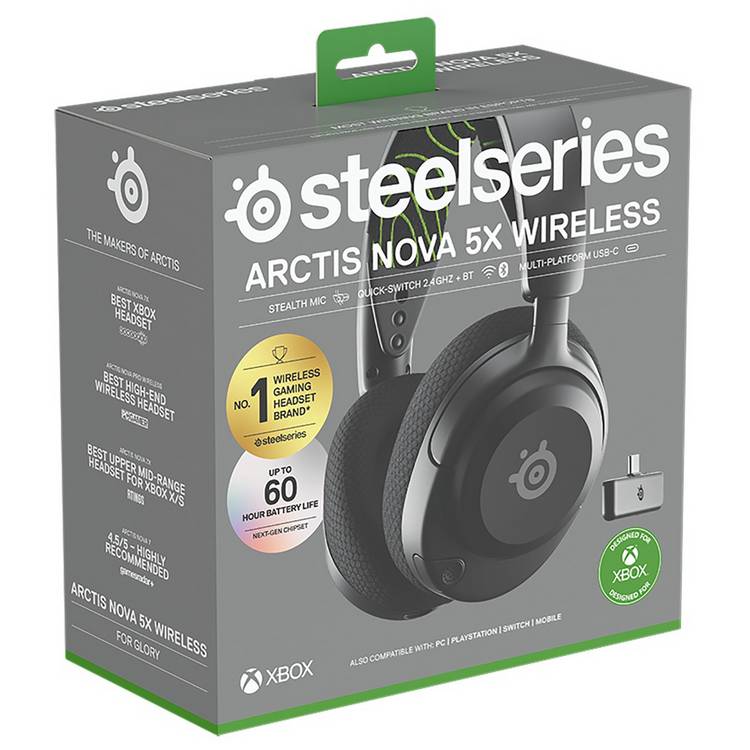 SteelSeries Arctis Nova 5X wireless headset, imported from the UK