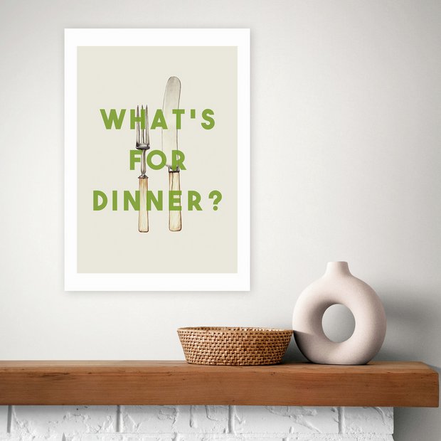 East End Prints Whats for Dinner art print A3, UK version