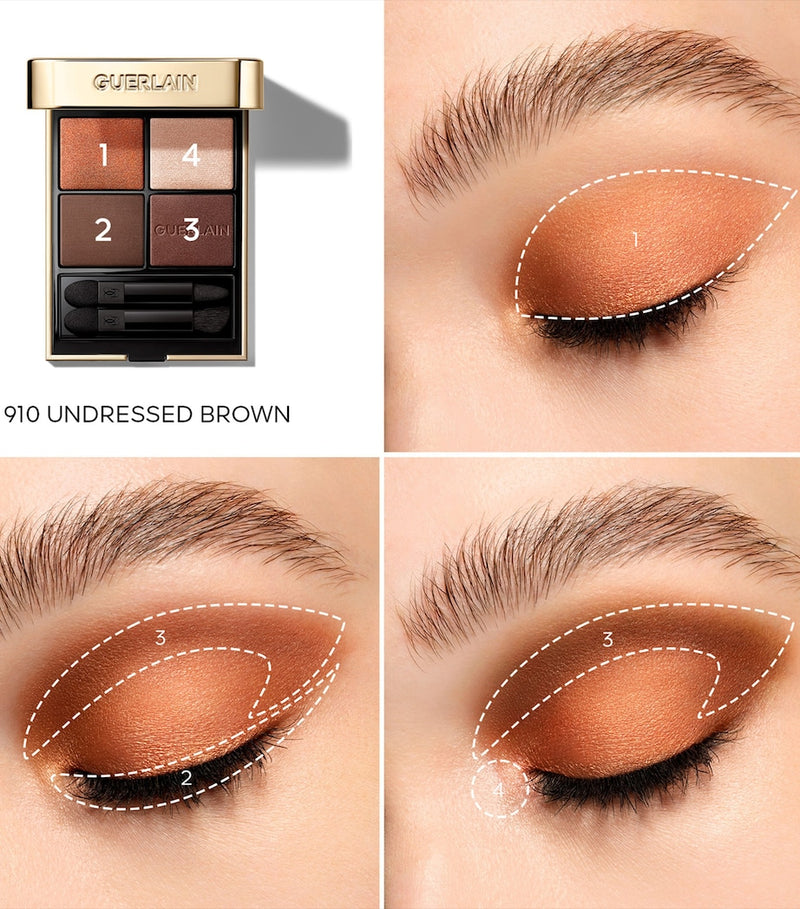 Guerlain Ombres G eyeshadow quad 8.8g, imported from the UK