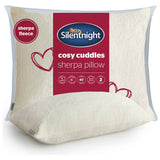 Silentnight Cosy Cuddles sherpa fleece pillow L74x48cm, imported from the UK